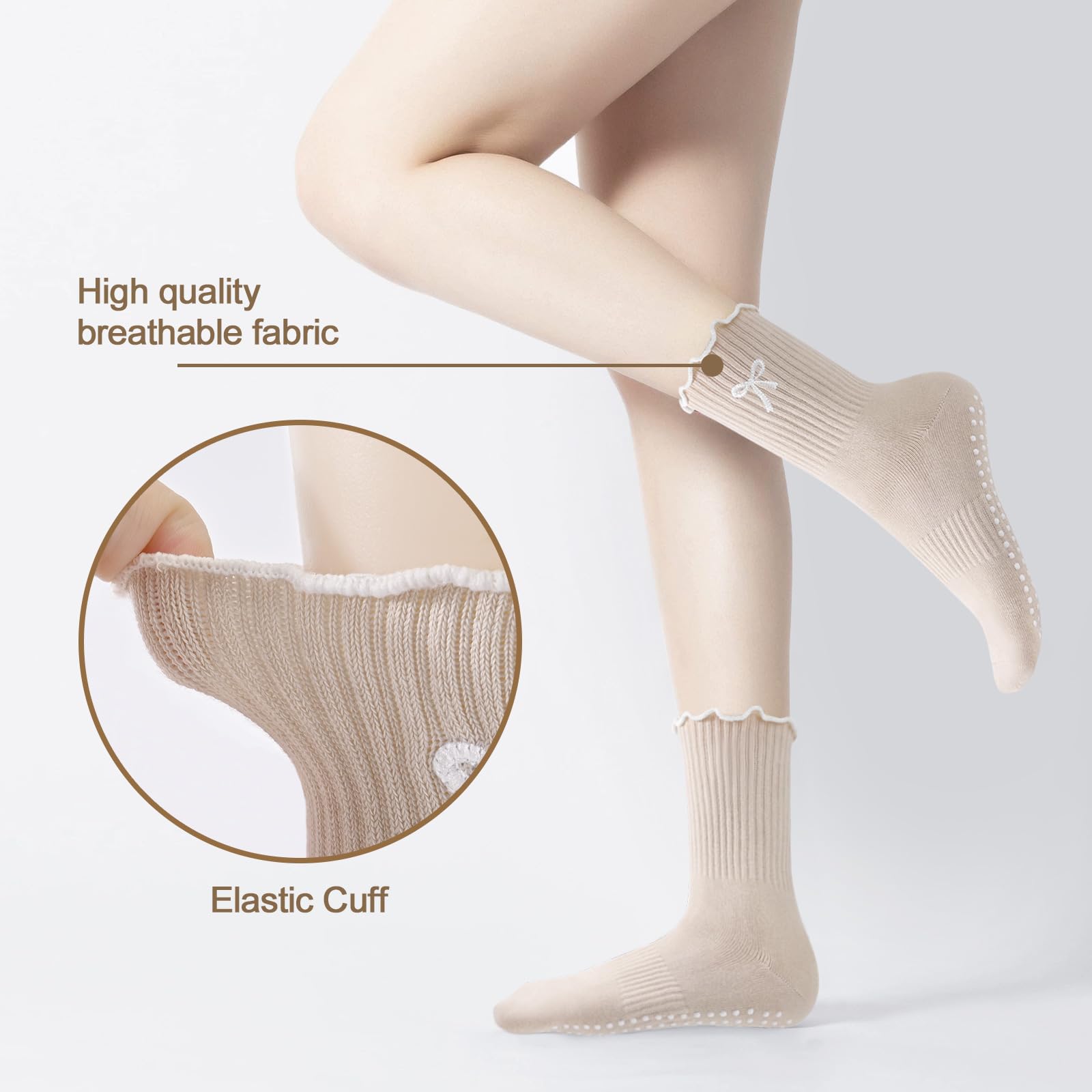 3 Paia di Calzini Antiscivolo  - Medias Para Pilates Y Yoga recensione e prezzo