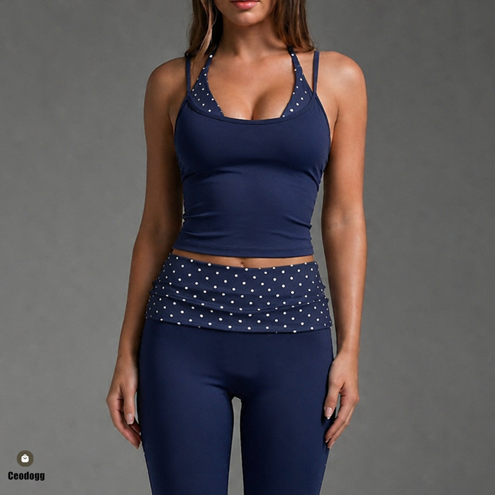 Top Sportivo da Donna a Pois c - Pilate Yoga Workout recensione e prezzo